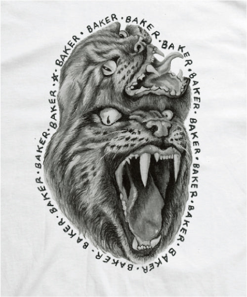 Baker Fried Beast Tee - White graphic