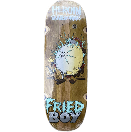 Heroin Fried Boy Skateboard Deck 10.4" brown veneer