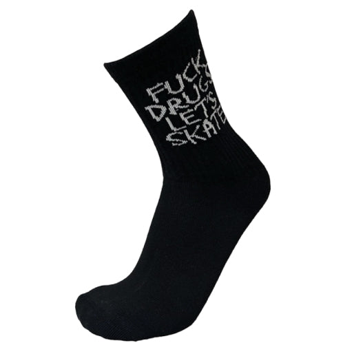 Heroin Fuck Drugs Socks - Black