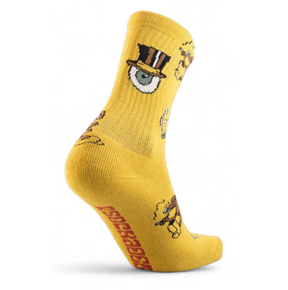 Psockadelic Gang Gang Crew Socks back