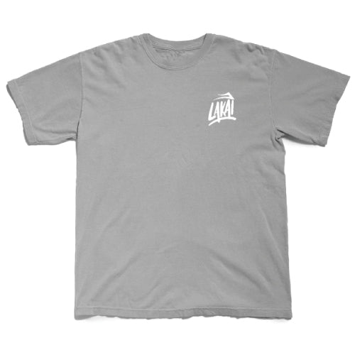 Lakai Brush Garment Dyed Tee - Charcoal