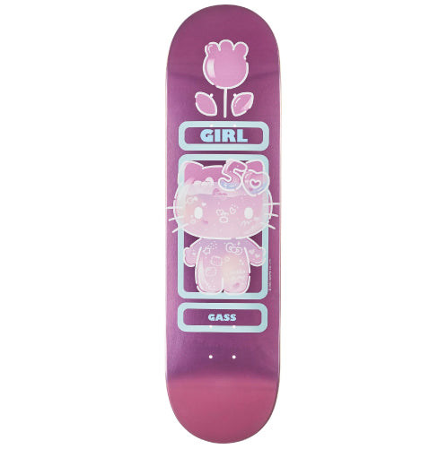 Girl X Hello Kitty 50th Anniversary Gass Skateboard Deck 8.125"