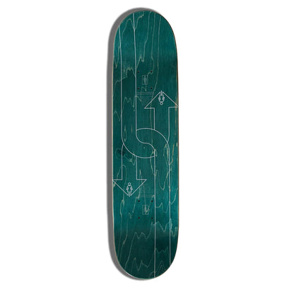 Girl Gass Dual Directional Skateboard Deck 8.25" top