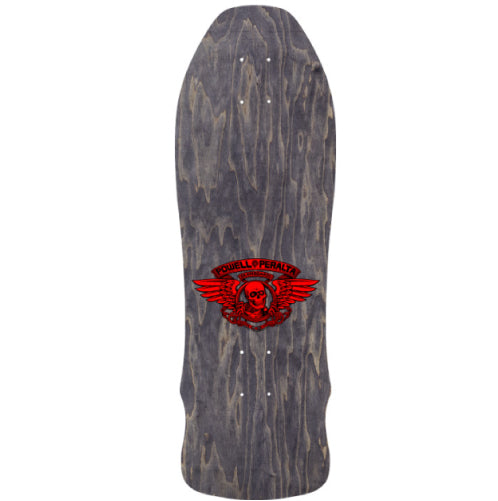 Powell Peralta GeeGah Skull and Sword Reissue Skateboard Deck Silver Foil 9.75" top