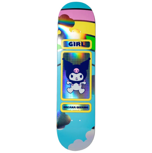 Girl X Hello Kitty Geering Rainbow Blind Bag Skateboard Deck 8.0" silver