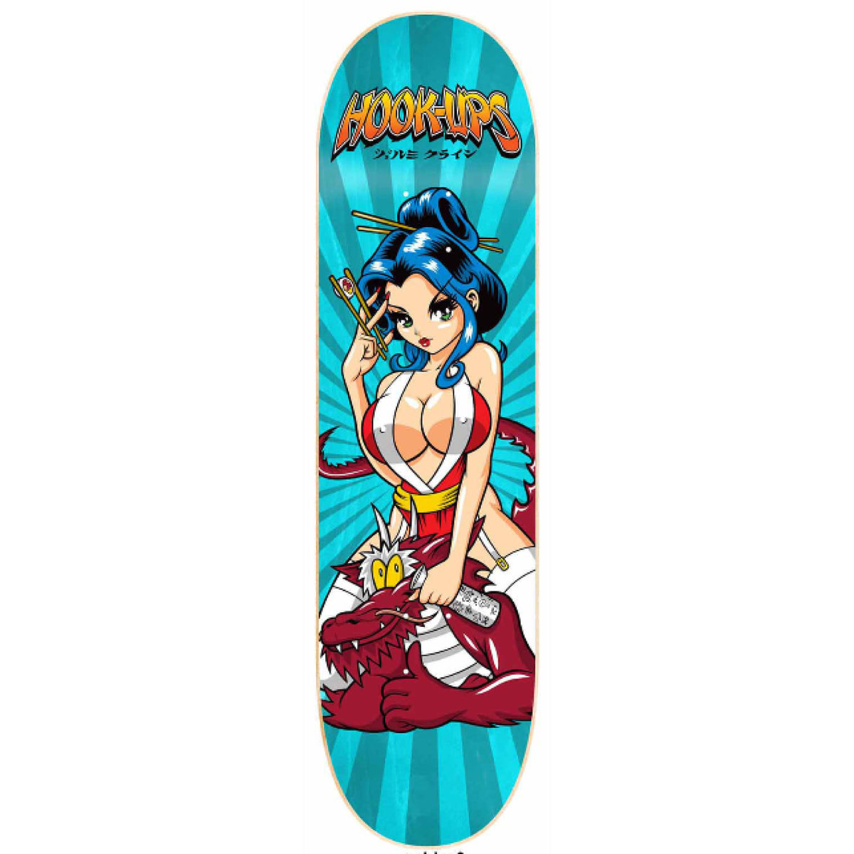Hook-Ups Geisha 3 Skateboard Deck 8.5"