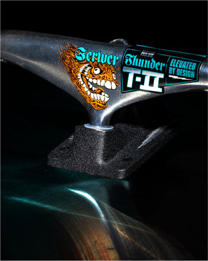 Thunder Pro T-II Frank Gerwer Screaming Grimple Polished/Black Trucks (Set of 2)