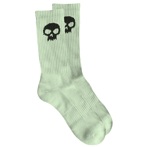 Zero Skull Crew Socks - Glow in the Dark