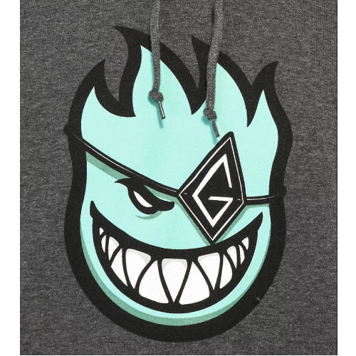 Spitfire X Gnarhunters Hoodie - Charcoal Heather