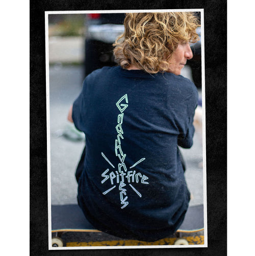 Spitfire X Gnarhunters Skateboard Tee - Black Elissa Steamer