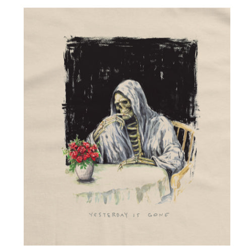 Deathwish Yesterday is Gone Tee - Cream graphic