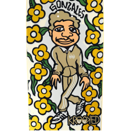 Krooked Gonz Sweatpants Double Drilled Skateboard Deck 9.25"