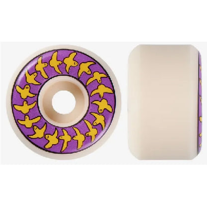 Spitfire F4 Mark Gonzales Conical Full Birds Skateboard Wheels Purple/Yellow/Natural 58MM 99D