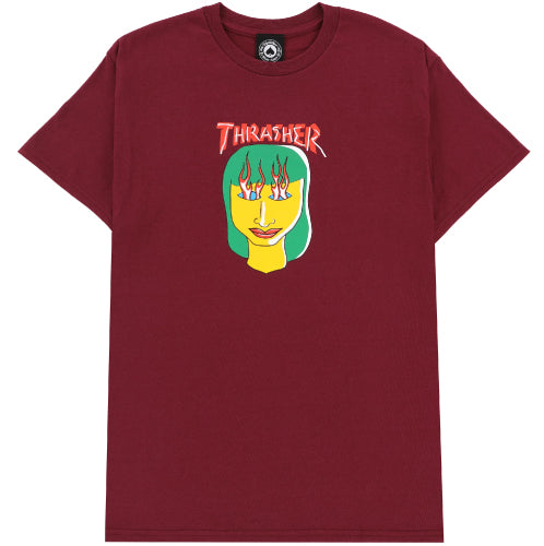 Thrasher Gonz Talk Shit Tee - Maroon