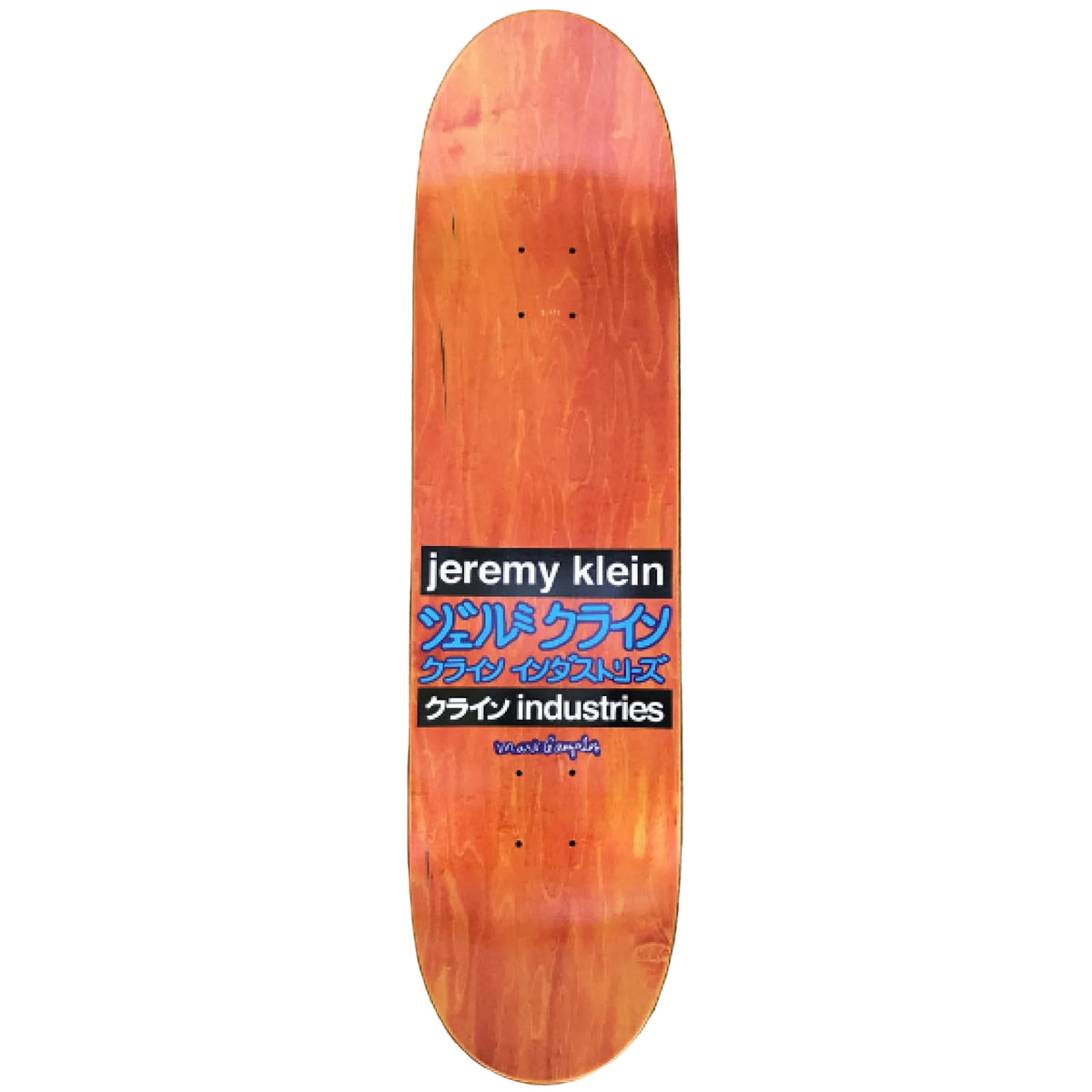 Hook-Ups Jeremy Klein Gonz Dream Girl Skateboard Deck 8.5" top