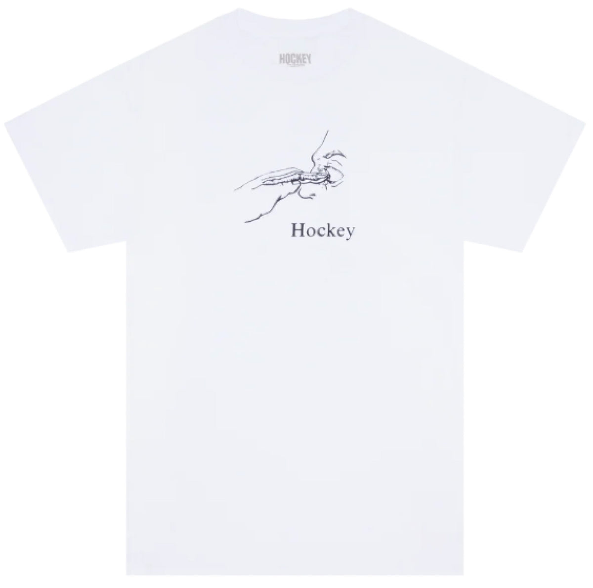 Hockey Gouge Tee - White front