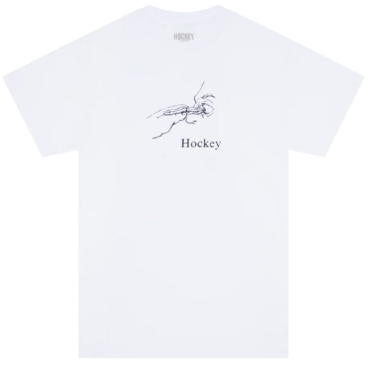 Hockey Gouge Tee - White front