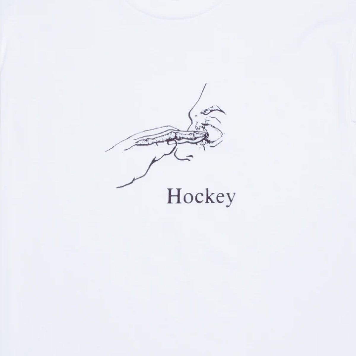 Hockey Gouge Tee - White eye gouge graphic