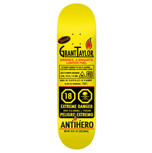 Antihero Grant Fueled Up Skateboard Deck 8.38" full bottom