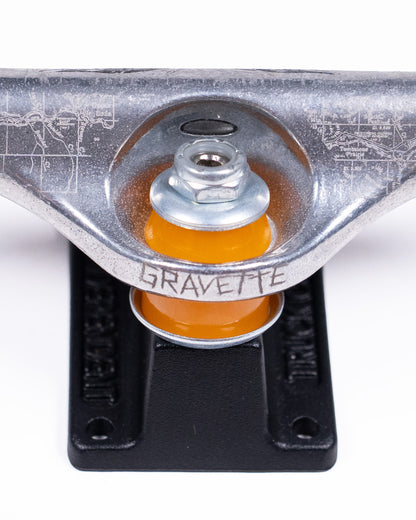 Independent Stage 11 Hollow David Gravette Silver/Black Trucks (Set of 2)