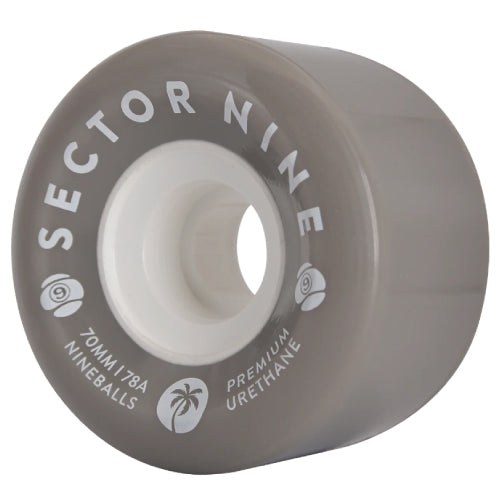Sector 9 Nineballs Skateboard Wheels 70MM 78A gray ghost profile
