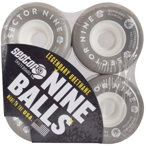 Sector 9 Nineballs Skateboard Wheels 70MM 78A gray ghost set