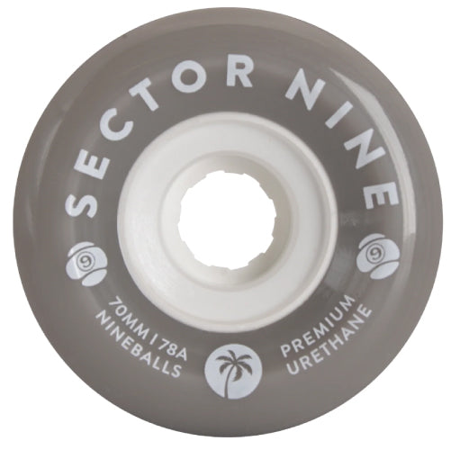 Sector 9 Nineballs Skateboard Wheels 70MM 78A gray ghost