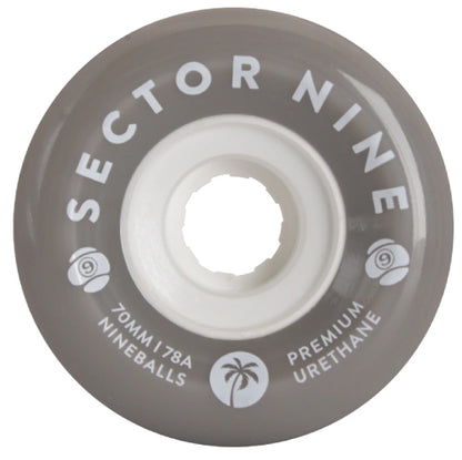 Sector 9 Nineballs Skateboard Wheels 70MM 78A gray ghost