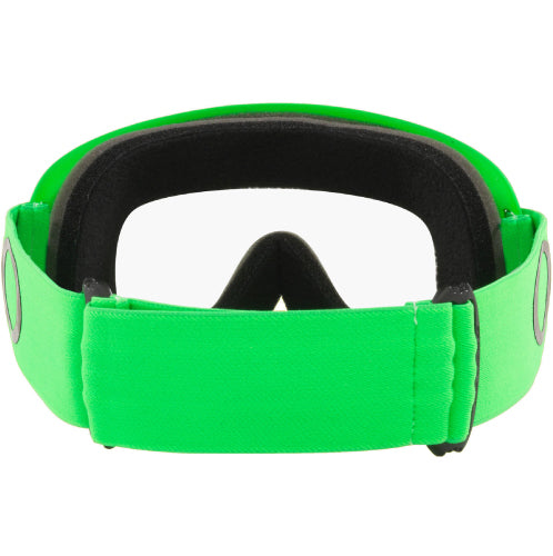 Oakley O-Frame MX Goggles Moto Green Strap with Clear Lenses