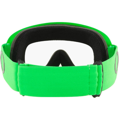 Oakley O-Frame MX Goggles Moto Green Strap with Clear Lenses