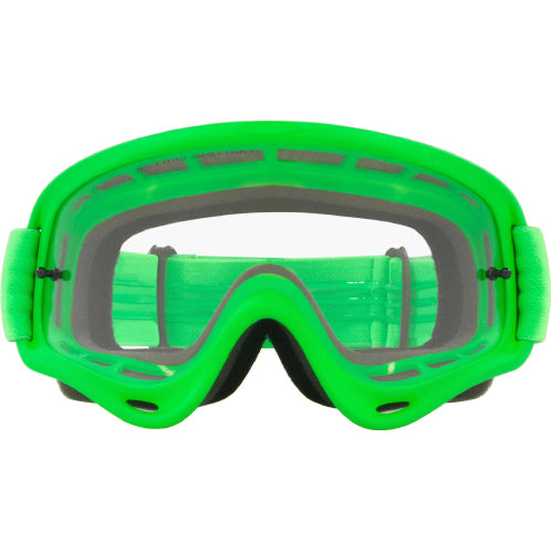 Oakley O-Frame MX Goggles Moto Green Strap with Clear Lenses