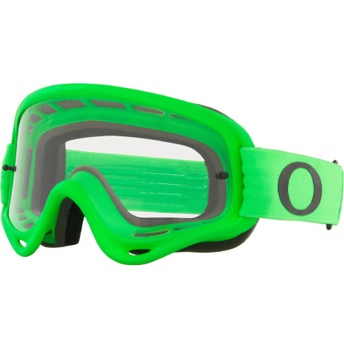 Oakley O-Frame MX Goggles Moto Green Strap with Clear Lenses