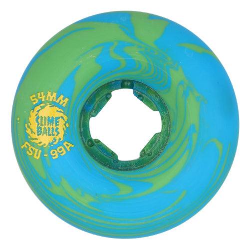 Santa Cruz Chubbies Slime Balls Greyson Fletcher Skateboard Wheels 54MM 99A inside