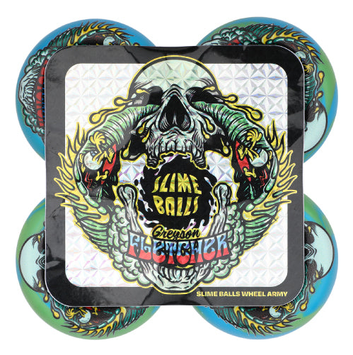 Santa Cruz Vomit Mini Slime Balls Greyson Fletcher Skateboard Wheels 56MM 99A  packaged