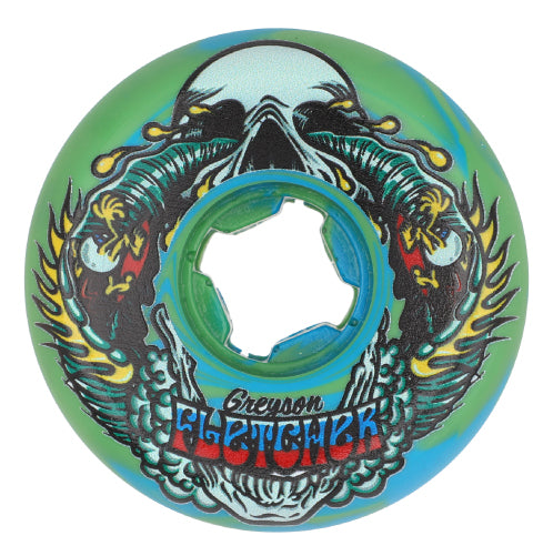 Santa Cruz Vomit Mini Slime Balls Greyson Fletcher Skateboard Wheels 56MM 99A outside