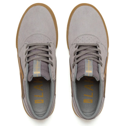 Lakai Griffin Skateboarding Shoe - Grey Corduroy Suede/Gum