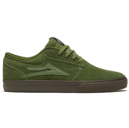 Lakai Griffin Skateboarding Shoe - Olive/Gum