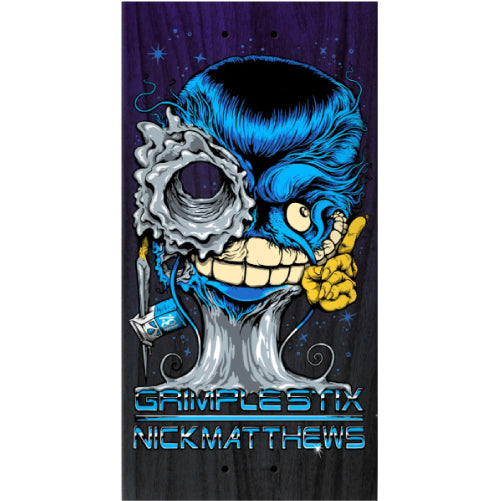 Antihero Grimple Stix Matthews Grimplenator Skateboard Deck 8.5" graphic
