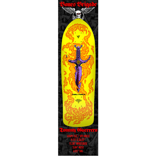 *LIMITED* Powell Peralta Bones Brigade Series 15 TOMMY GUERRERO Yellow Deck 9.75"