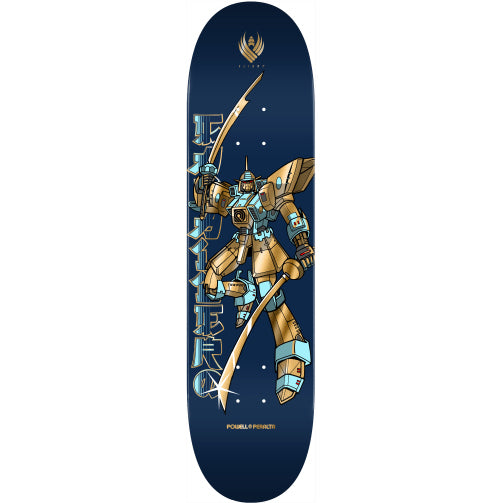Powell Peralta Flight Caballero Gundam Skateboard Deck Blue 8.5" full
