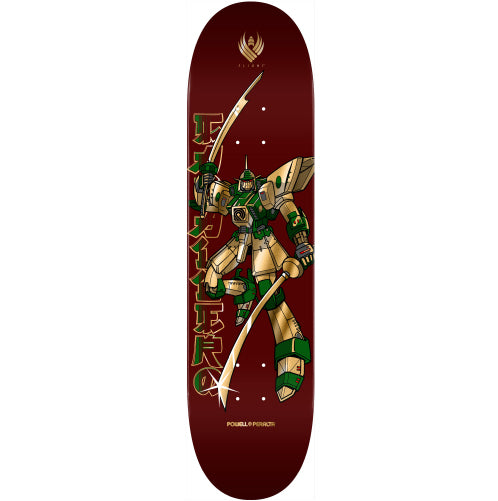 Powell Peralta Flight Caballero Gundam Skateboard Deck Burgundy 8.25" full