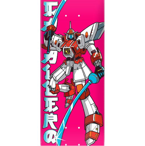 Powell Peralta Caballero Gundam Flight Skateboard Deck Pink 8.5"