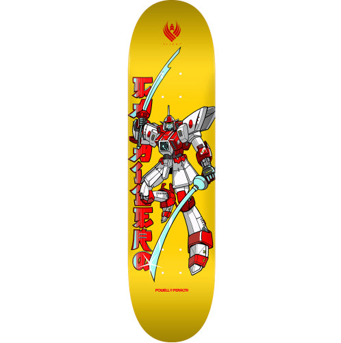 Powell Peralta Caballero Gundam Flight Skateboard Deck Yellow 8.25"