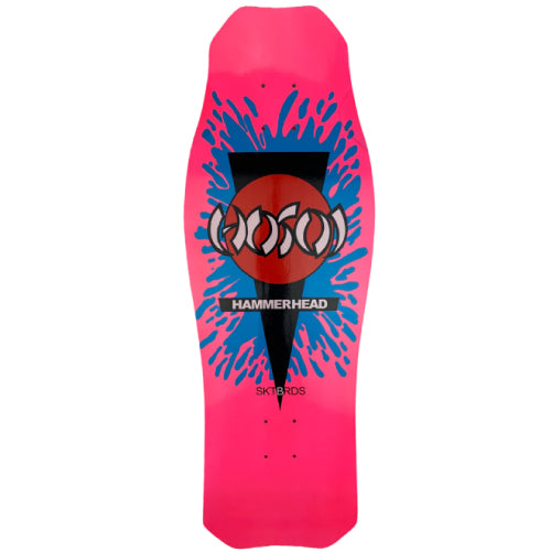 Hosoi OG Classic Hammerhead Splat Reissue Skateboard Deck Pink 10.5"