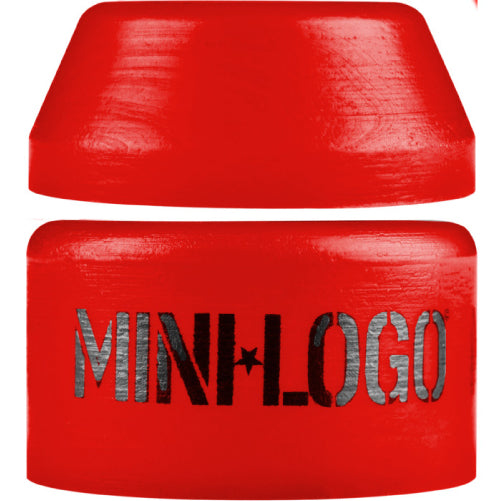 Mini Logo Hard Bushings Single Red 100A