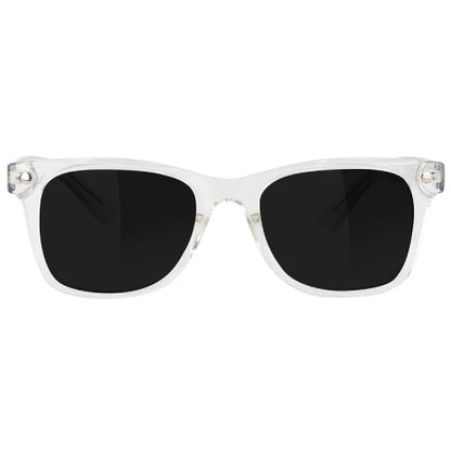 Glassy Harper Premium Polarized Sunglasses - Clear/Black