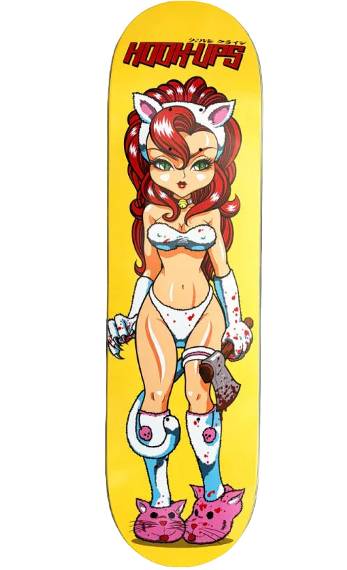 Hook-Ups Hatchet Killer Akiko Skateboard Deck 8.25" full