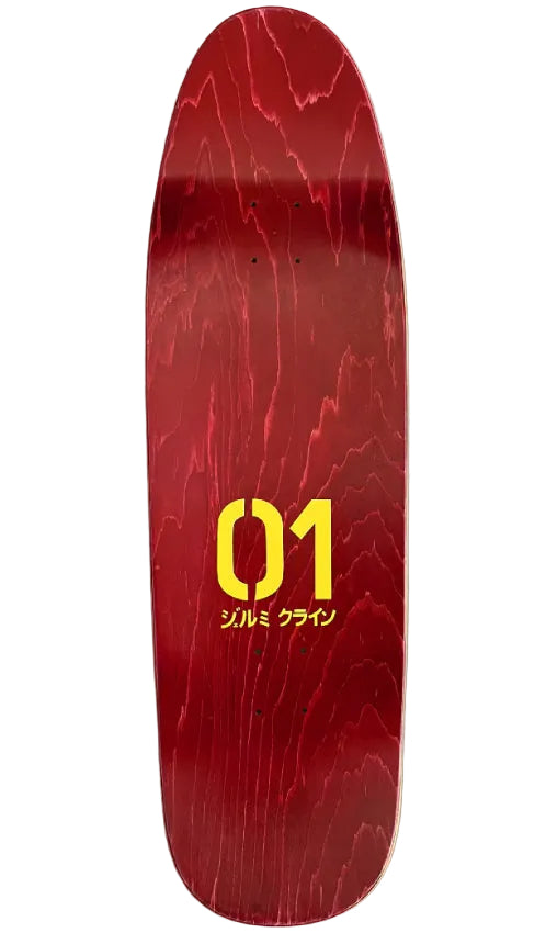 Hook-Ups Jeremy Klein Hatsune Skateboard Deck Gold 9.5" top
