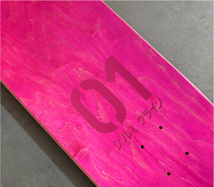 Hook-Ups Jeremy Klein Hatsune Skateboard Deck Pearl White 8.25" top close