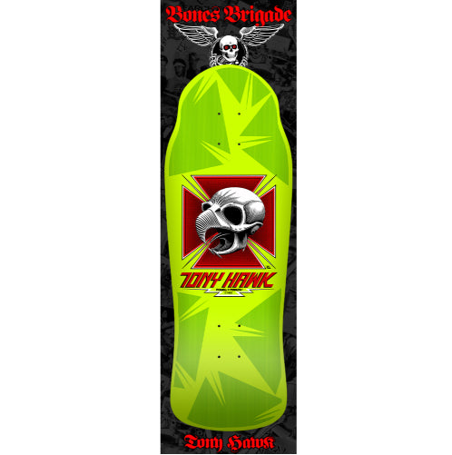 *LIMITED* Powell Peralta Bones Brigade Series 15 TONY HAWK Lime Deck 10.38"